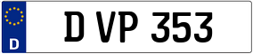 Truck License Plate